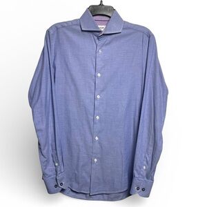 Duchamp Classic Blue button down Dress Shirt